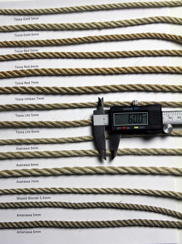 Rope Size Chart: Diameter And Length